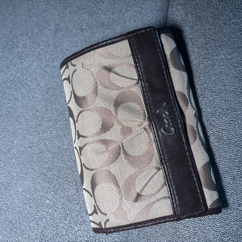 Vintage Coach Brown and Tan Wallet